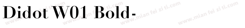 Didot W01 Bold字体转换